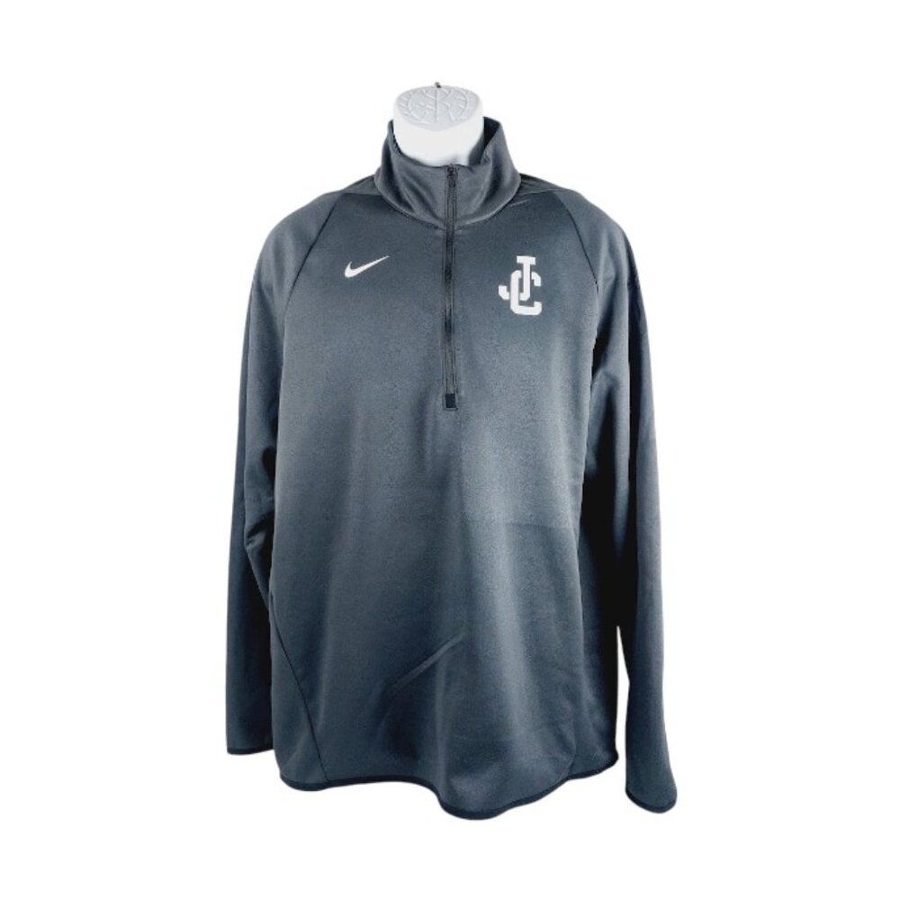 Nike Men's Black Therma-Fit 1/4 Zip Long Sleeve Fleece Windbreaker Jacket Size L